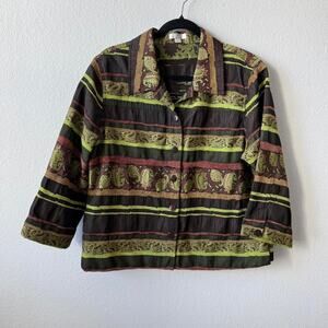 Vintage green and brown and